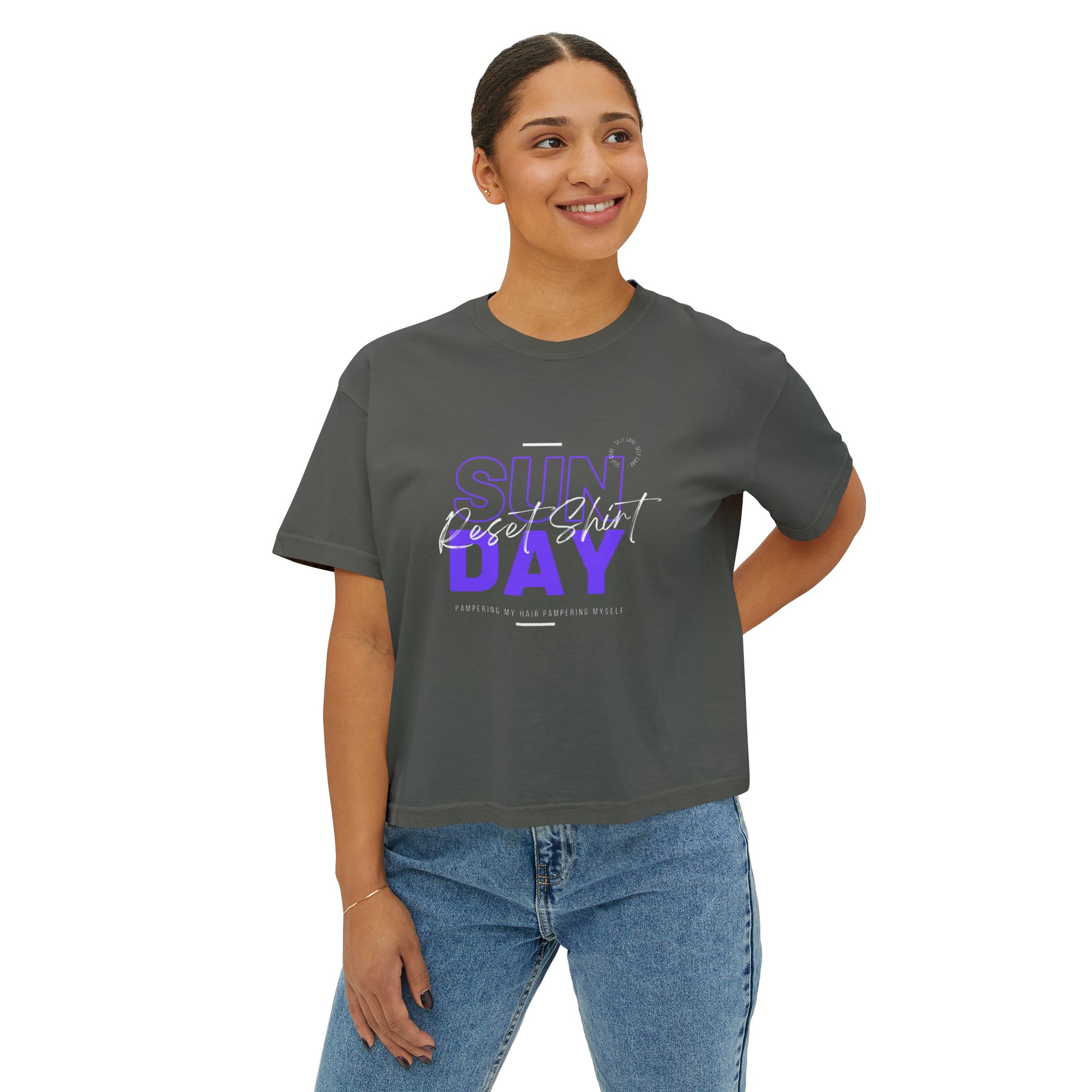 JUsta Women's Boxy crop