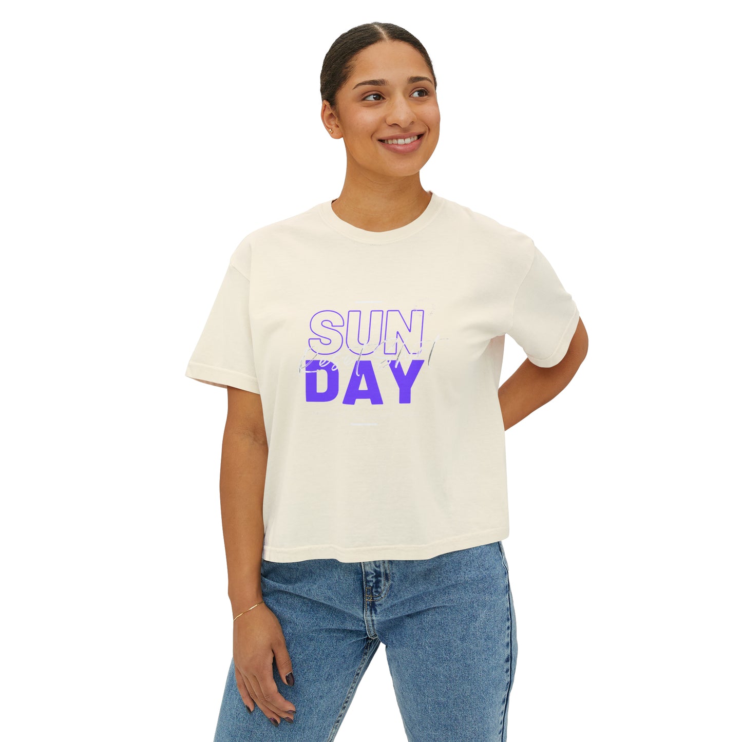 JUsta Women's Boxy crop
