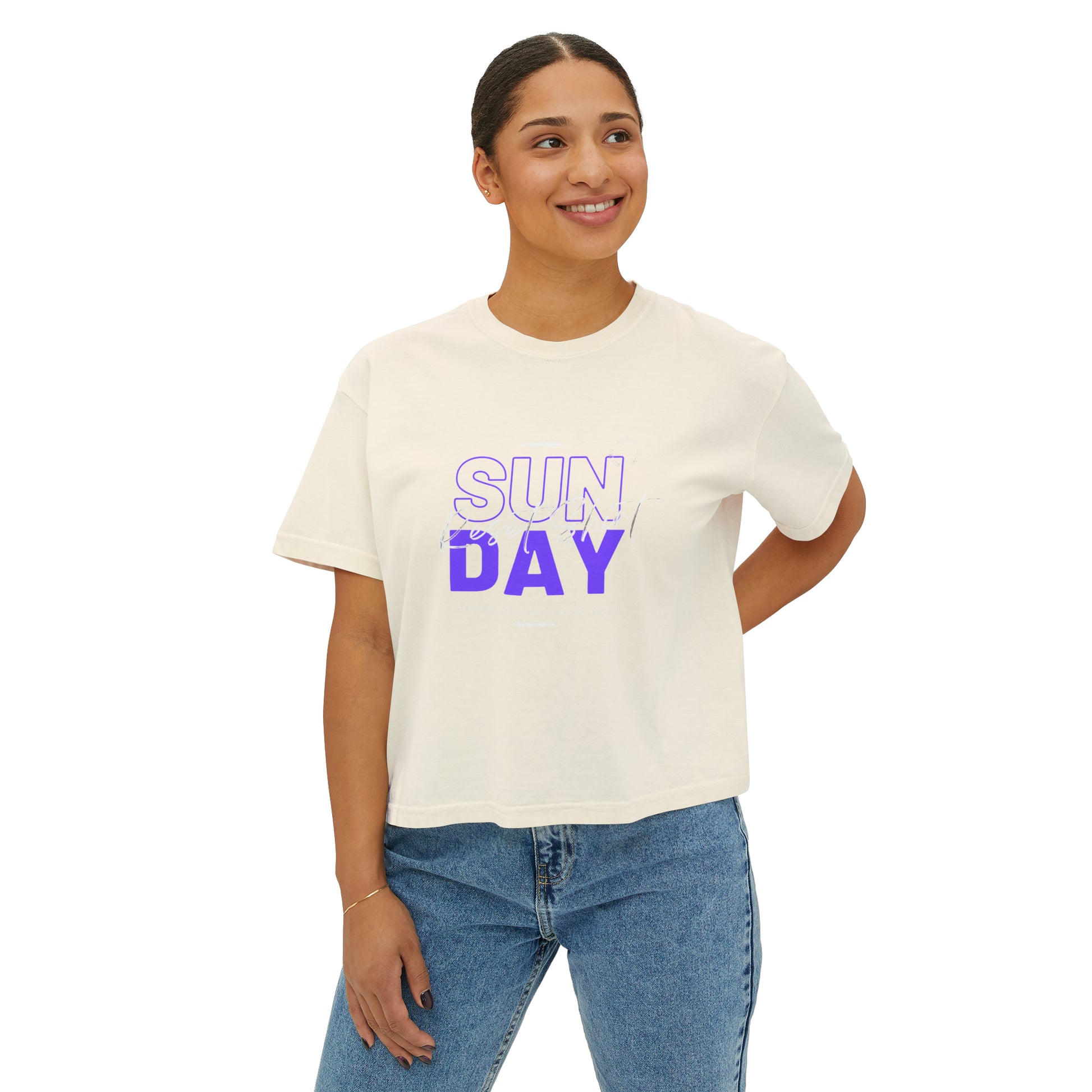 JUsta Women's Boxy crop
